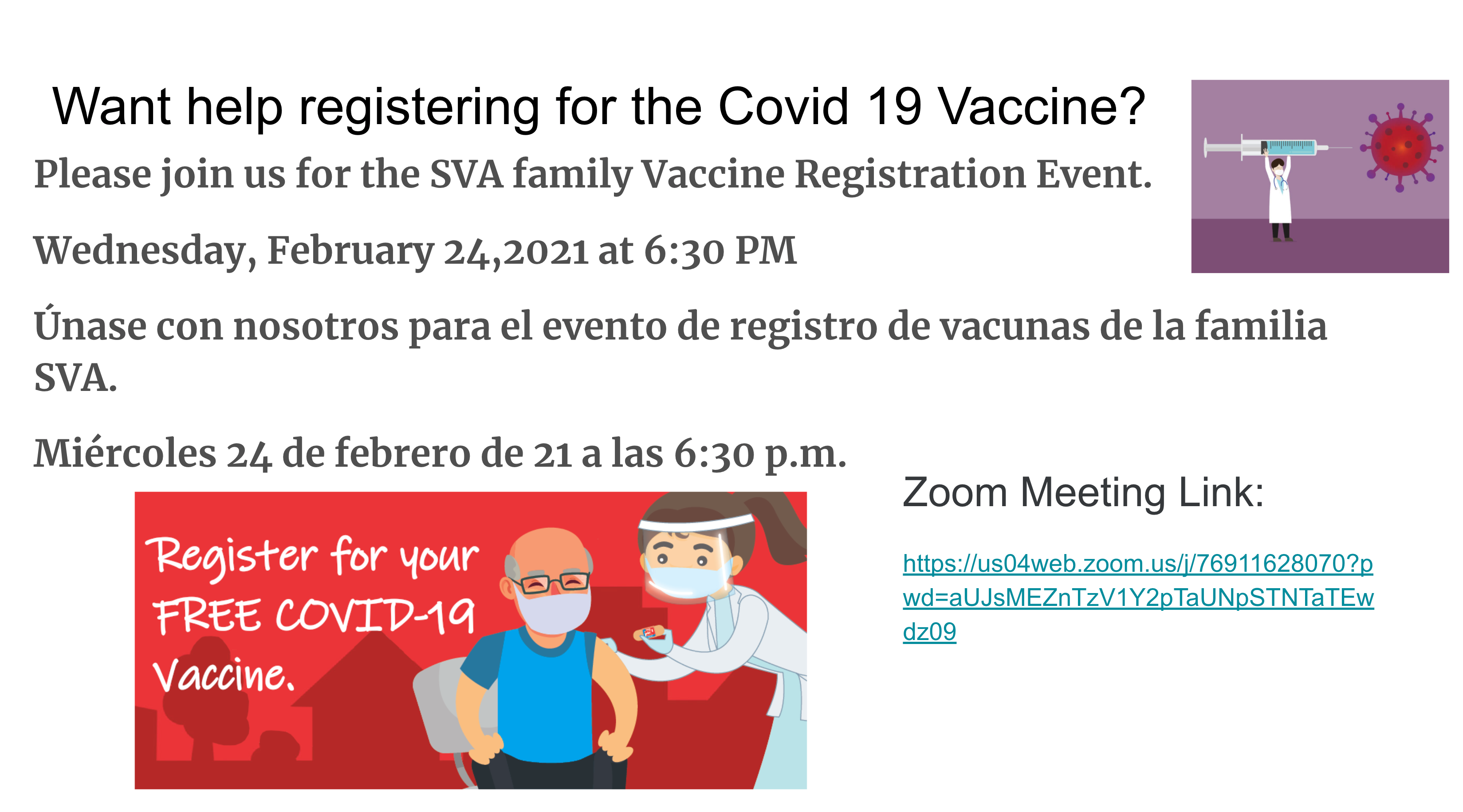 Vaccine registration